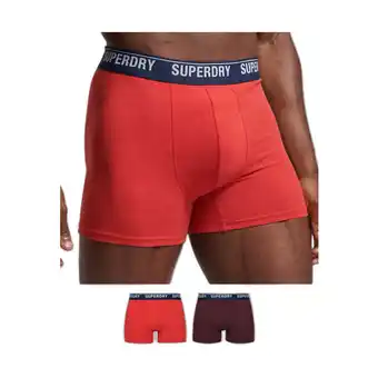 Spartoo Boxers superdry lot de 2 caleçons coton biologique aanbieding