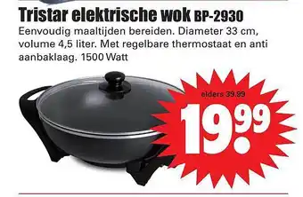 Dirk Tristar elektrische wok aanbieding