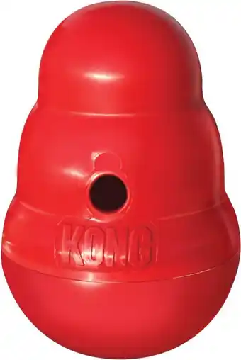 Intratuin Kong hondenspeelgoed wobbler s rood d 11 h 15,5 cm aanbieding