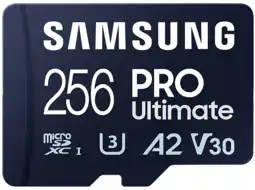 MediaMarkt Samsung samsung pro ultimate met kaartlezer – sd kaart 256 gb 200 & 130 mb/s geheugenkaart camera aanbieding