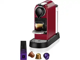 MediaMarkt Krups nespresso citiz xn7415 rood aanbieding