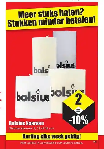 Dirk bolsius aanbieding