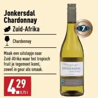 ALDI Jonkersdal chardonnay zuid-afrika aanbieding