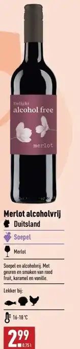 ALDI Merlot alcoholvrij duitsland aanbieding