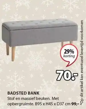 Jysk Badsted bank aanbieding