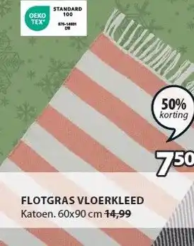 Jysk Flotgras vloerkleed aanbieding