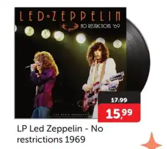 Boekenvoordeel Led zeppelin no restrictions '1969 aanbieding