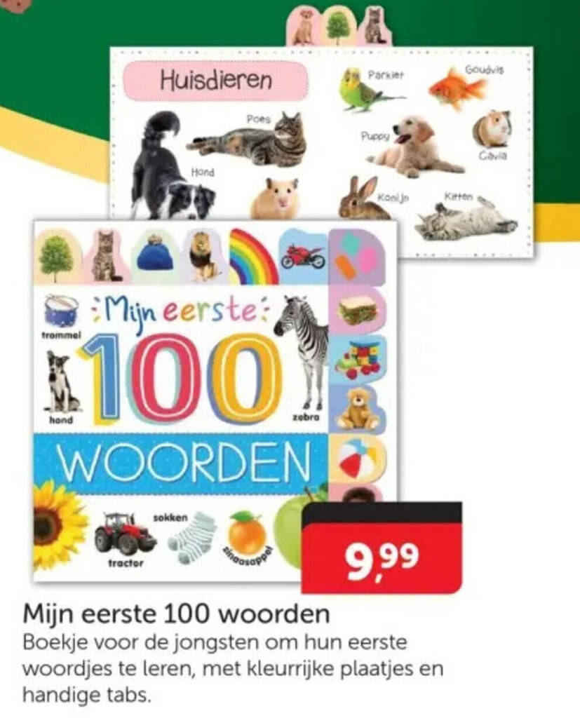 Mijn eerste 100 woorden - Kerst | Kartonboekje | 9789000390212