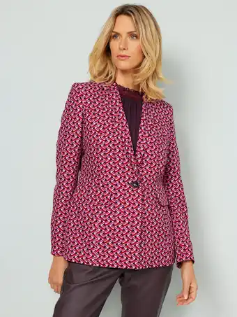 Klingel Blazer met grafische print mona pink/ecru aanbieding