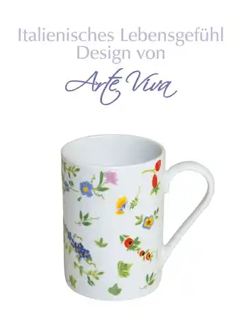 Klingel Set van 6 koffiemokken millefiori arte viva multicolor aanbieding