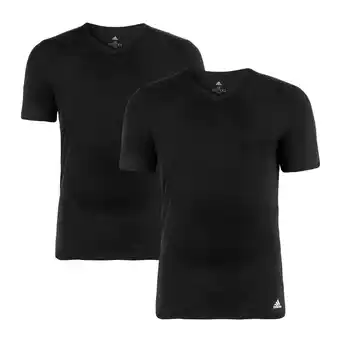 Plutosport Adidas v-neck shirts heren (2-pack) aanbieding