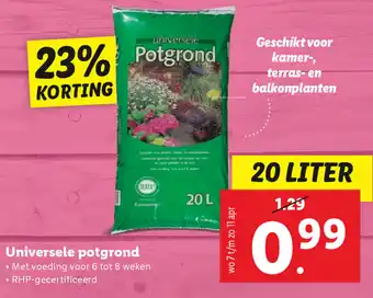 Lidl Universele potgrond 20L aanbieding