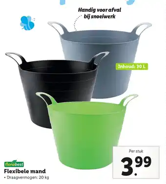 Lidl Florabest Flexibele mand 20kg aanbieding