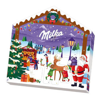 Amazon Milka adventskalender huis 2023 met milka magic mix aanbieding