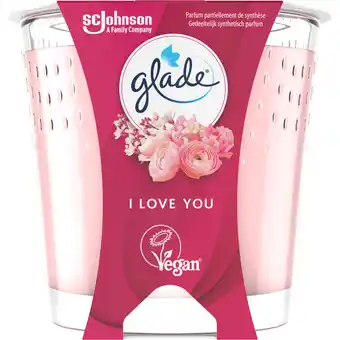 Dekamarkt Glade geurglas kaars i love you aanbieding