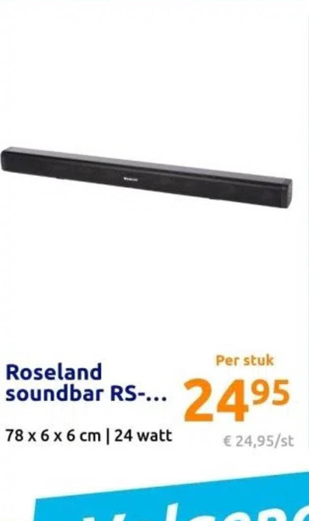 Roseland soundbar RS aanbieding bij Action
