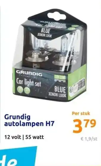 Action Grundig autolampen H7 aanbieding