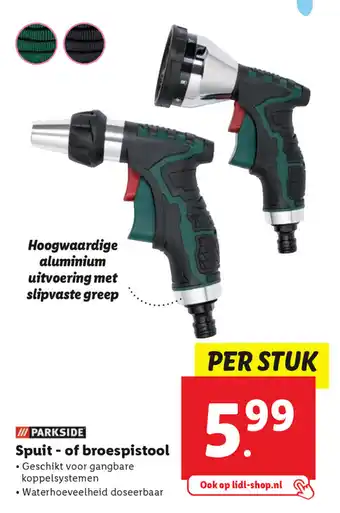 Lidl Parkside Spuit- of broespistool aanbieding