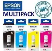 Bol.com Epson 104 ecotank multipack zwart cyaan magenta geel aanbieding