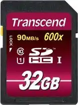 Bol.com Transcend 32gb sdhc uhs-i 600x (ultimate) aanbieding