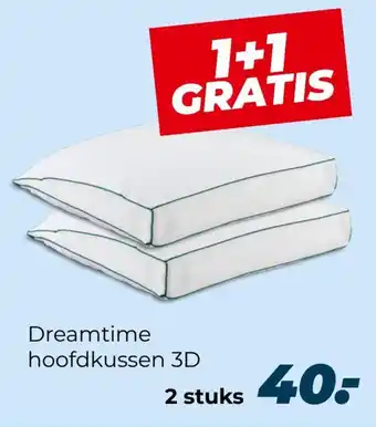 Beddenreus Dreamtime hoofdkussen 3D aanbieding