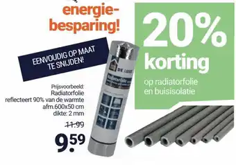 Inter Chalet Radiatorfolie en buisisolatie aanbieding