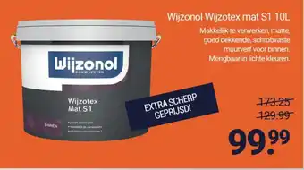 Inter Chalet Wijzonol Wijzotex mat S1 10L aanbieding