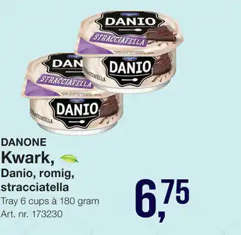 Bidfood Danone Kwark, Danio, romig, stracciatella 180 gram aanbieding