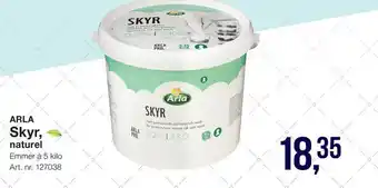 Bidfood Arla Skyr, naturel 5 kilo aanbieding