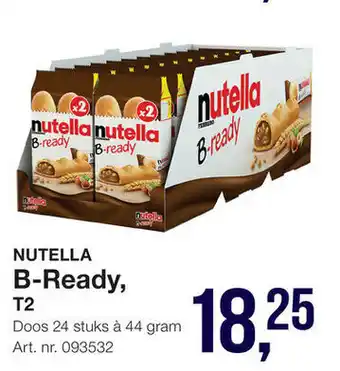 Bidfood Nutella B-Ready, T2 44 gram aanbieding