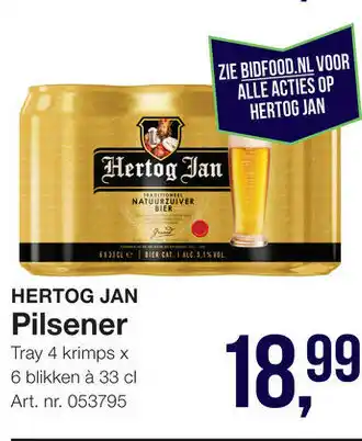 Bidfood Hertog Jan Pilsener aanbieding