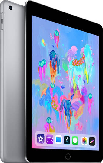 Coolblue Refurbished ipad (2018) 32gb wifi space gray (licht gebruikt) aanbieding