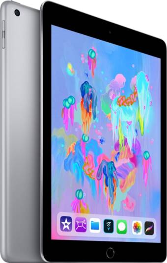 Coolblue Refurbished ipad (2018) 32gb wifi space gray (licht gebruikt) aanbieding