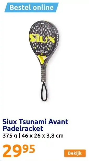 Action Siux Tsunami Avant Padelracket 375 g aanbieding