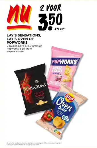 Jumbo LAY'S SENSATIONS, LAY'S OVEN OF POPWORKS aanbieding