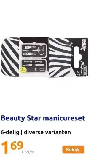 Action Beauty star manicureset aanbieding