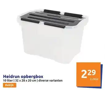 Action Heidrun opbergbox aanbieding