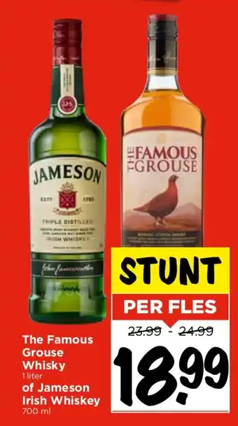 Vomar Voordeelmarkt The Famous Grouse Whisky of Jameson Irish Whiskey aanbieding