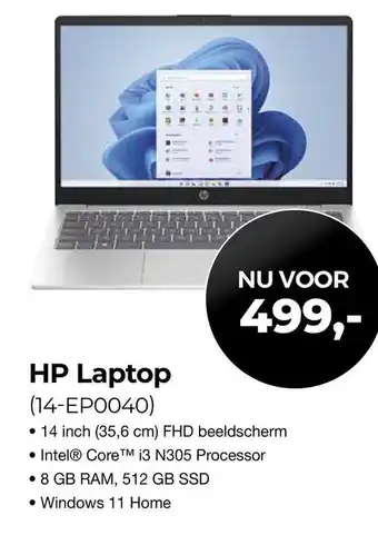 EP Beerepoot HP Laptop (14-EP0040) aanbieding