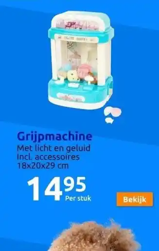 Action Grijpmachine aanbieding