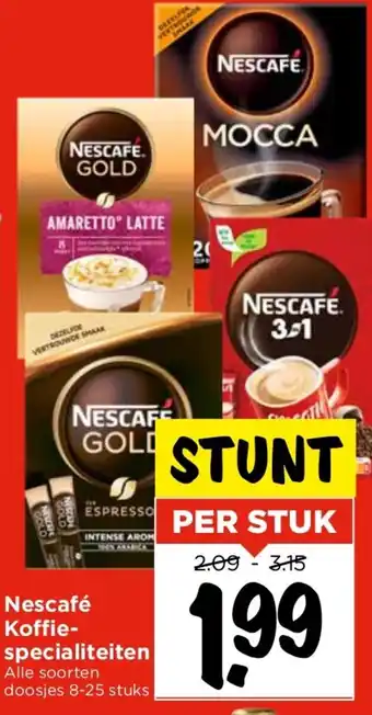 Vomar Voordeelmarkt Nescafé Koffie-specialiteiten aanbieding