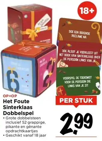 Vomar Voordeelmarkt Het Foute Sinterklaas Dobbelspel aanbieding