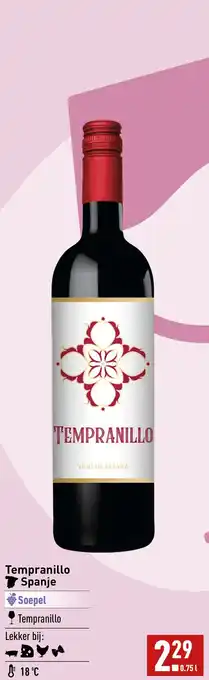 ALDI Tempranillo Spanje 0.75L aanbieding