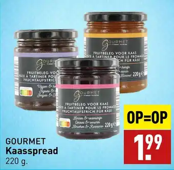 ALDI GOURMET Kaasspread 220g aanbieding