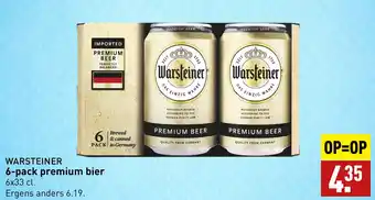 ALDI WARSTEINER 6-pack premium bier 6x33 cl aanbieding