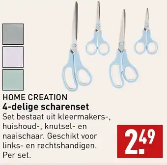 ALDI HOME CREATION 4-delige scharenset aanbieding
