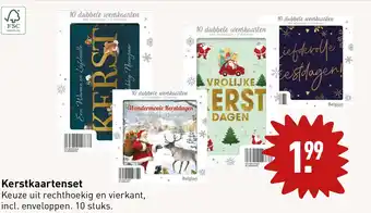 ALDI Kerstkaartenset aanbieding