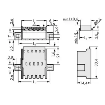 Conrad Wago 2092-1633/024-000 doorvoerconnector, male 100 stuk(s) aanbieding