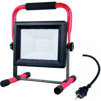 Conrad Megalight floodlight stand led-bouwlamp 30 w 2400 lm neutraalwit aanbieding