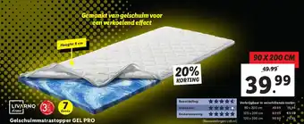 Lidl Gelschuimmatrastopper GEL PRO aanbieding